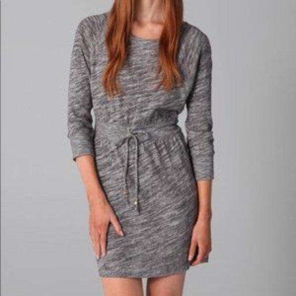 Vintage Juicy Couture Marled Gray Sweater‎ Dress Sz L - EUC - Picture 1 of 11